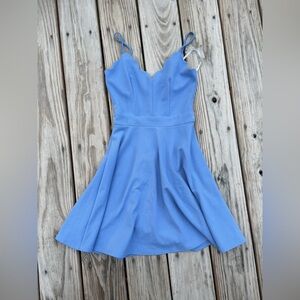 Blue Spaghetti Strap Dress